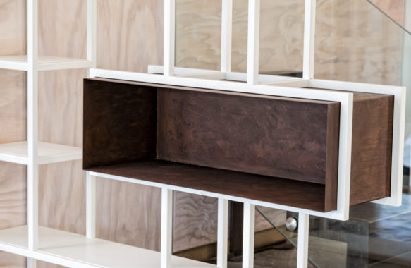 Inserto interno libreria in corten Bonansea Home